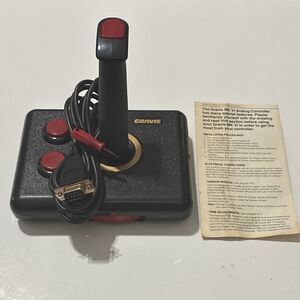 Vintage Advanced Gravis MK VI Analog Joystick Apple II Open Box w/ Box Manual